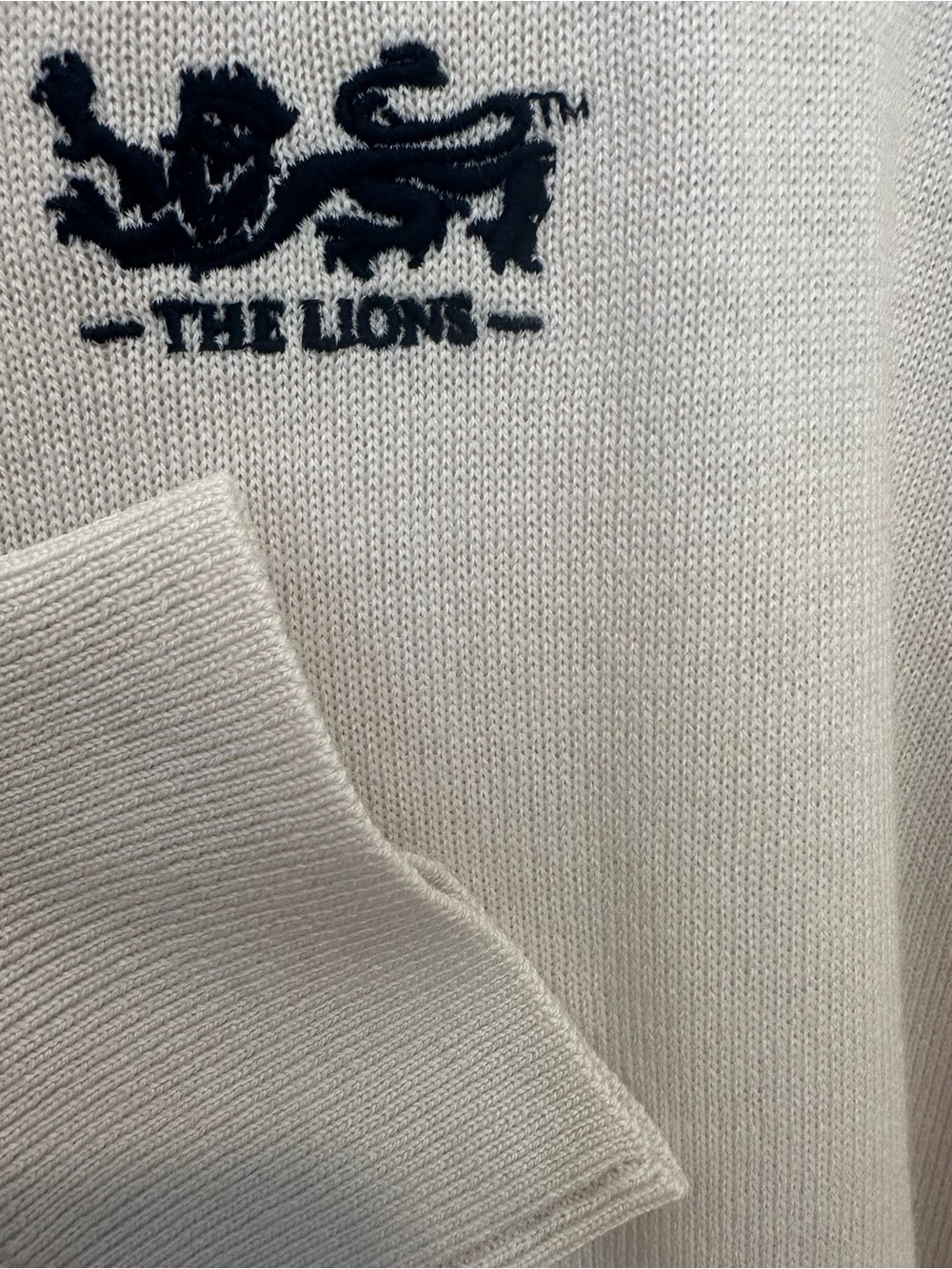 Charles Tyrwhitt Men’s Half-Zip Sweater - Cream